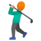 Person Golfing - Medium Light emoji on Google